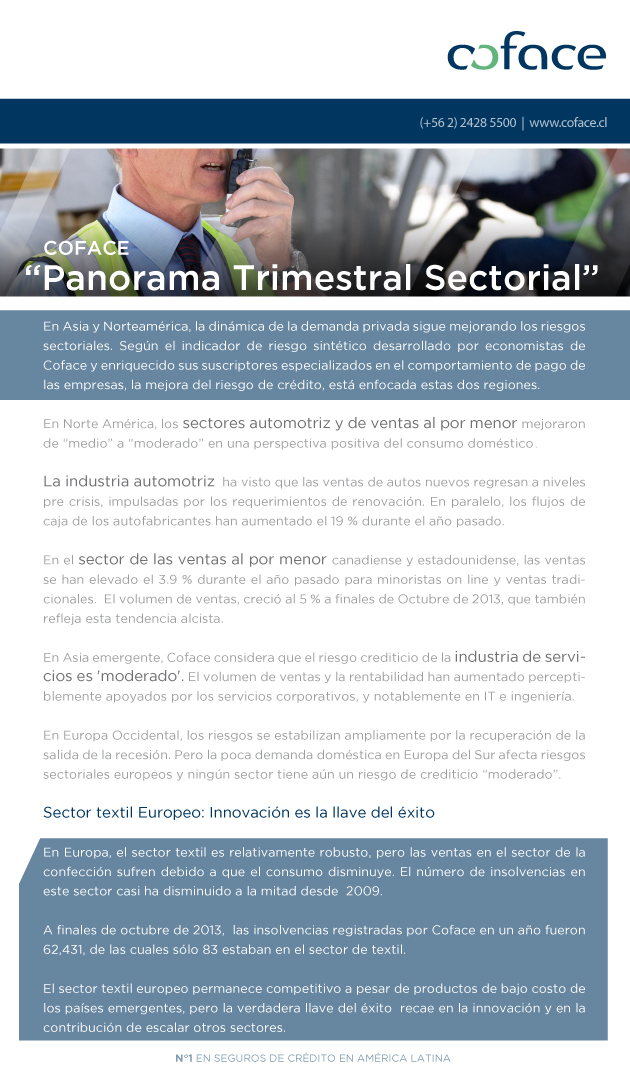 2014 enero_comunicado panorama trimestral sectorial